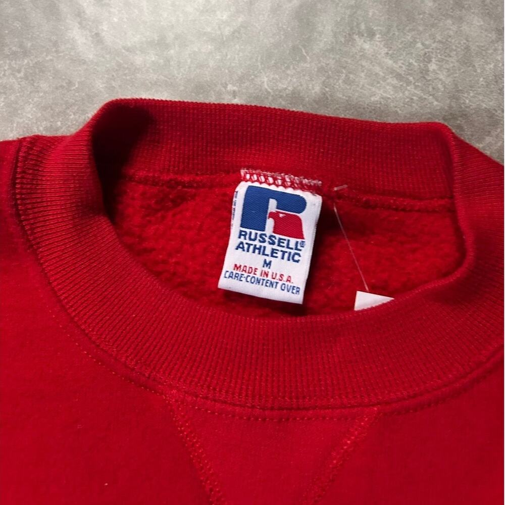 90's Vintage Kansas City Chiefs Pro Line Embroidered Red Crewneck -M - Picture 3 of 4